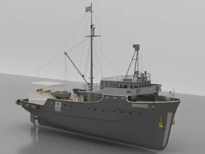 Fishing Vesse 3D model