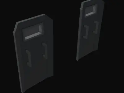 Swat Shield Low Poly Low-poly 3D model