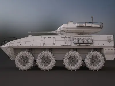 LAV-25 military vehicle 3ds max 3D model