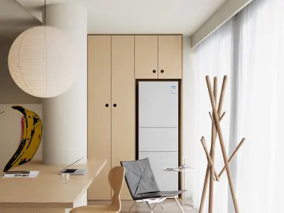  Office interior scene 10 3D model
