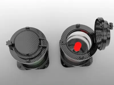 Marine navigations light All Round 3D model