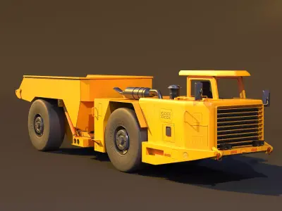 Modern Articulated Mine Truck 3D model