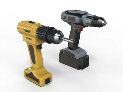 Cordless Drill Machine  3D model