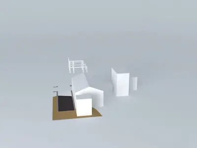 Architectural detail building with structure Free 3D model