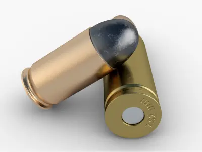 Bullet 3D model 2