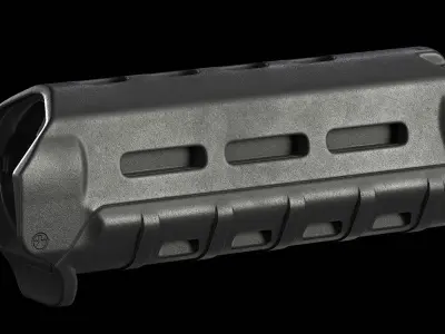 Magpul MOE M-Lok Handguard Low-poly 3D model