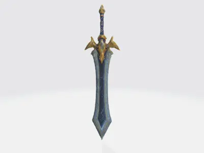 A medieval-style sword 3D model