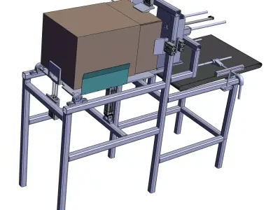 Automatic cartoning machine 3D model