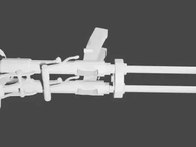 Villar Perosa SMG M1915 Low-poly 3D model