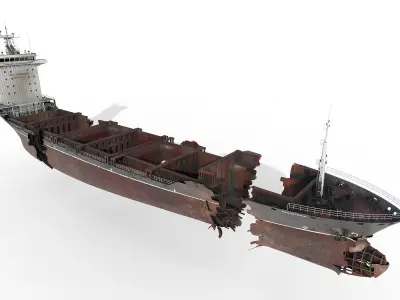Shipwreck  Container Feeder  3D model