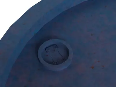 Metal Barrel V1 Low-poly 3D model