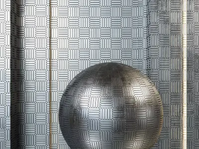 4K Metal Pattern Textures  - Premium PBR - Industrial Steel Grid Texture