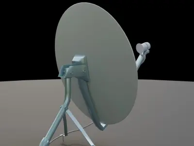 clean and dirty antenna  Low-poly 3D model