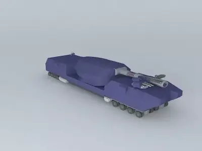 MPC Comet - Mobile Plasma Cannon on the conveyor Mamut Free 3D model