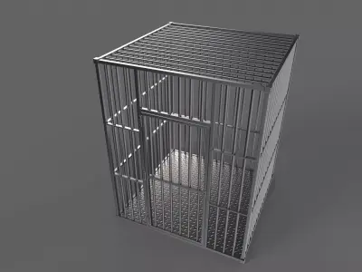 PBR Big Cage 1 Low-poly 3D model