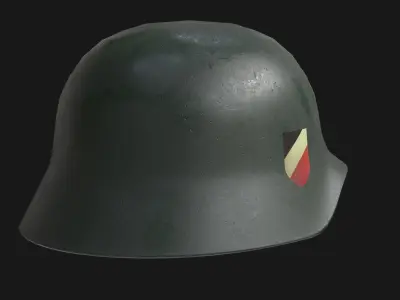 WW2 German Helmet kriegsmarine - Military Helmet Low-poly 3D model