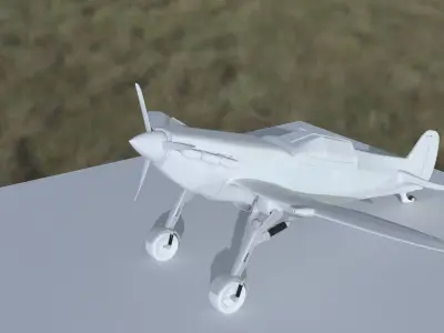 Supermarine spitfire mk 2 low poly for game and animation  Free 3D model