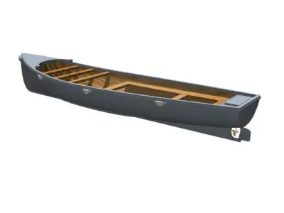 Japanese Navy 12 meters launch Free 3D model