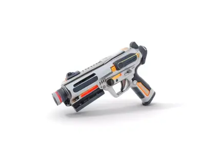 Futuristic Pistol model pack Low-poly 3D model
