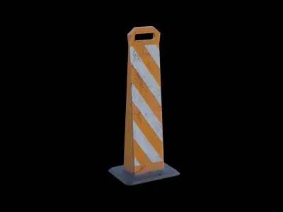 Traffic Cone and Construction Cone 9 set kit 4K 3D model