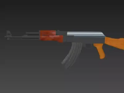 ak 47 3D model 8