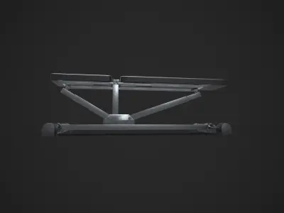 Weight Lifting Bench - Gym Equipment Low-poly 3D model