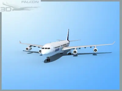 Falcon3D A340-600 Airbus 3D model