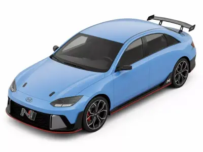 Hyundai RN22e Concept High Performance Electric Sports Sedan  3D model