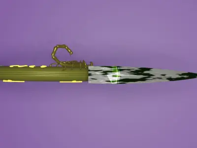 Scorpion venom claw 3D model