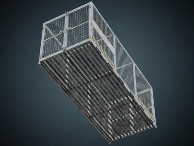 Cage 3B Low-poly 3D model