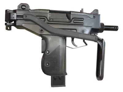 Micro Uzi Low-poly 3D model