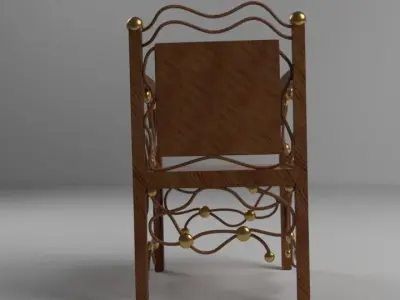 Unique Chair II Free low-poly 3D model