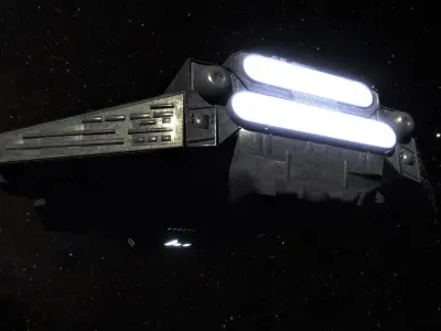 STAR WARS - VT49 DECIMATOR Low-poly 3D model