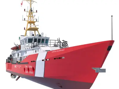 Hero Class Canadian Coast Guard vessel 3D model