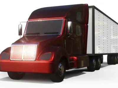Trailer Truck 3D model