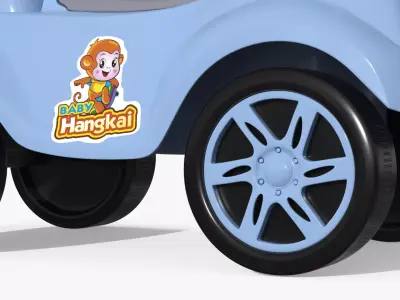 Baybee Baby Hangkai Push Ride On Car 3D model