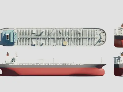 Oil tanker Ship 3D model purchase