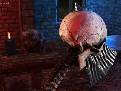 Hellish Hatchet 3D model