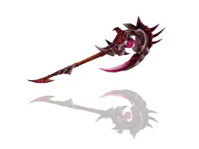 Frozen Bone Scepter Low-poly 3D model