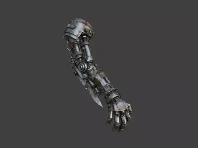 Ironclad Gauntlet Low-poly 3D model