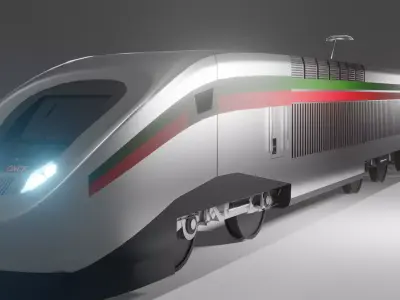 TGV TRAIN alboraq MAROC 3D model