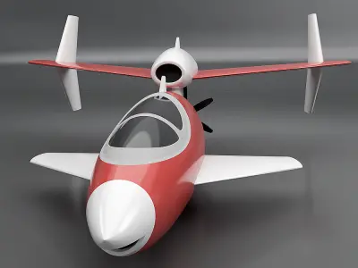 Sharky skywater jet 3d printable concept 3D print model