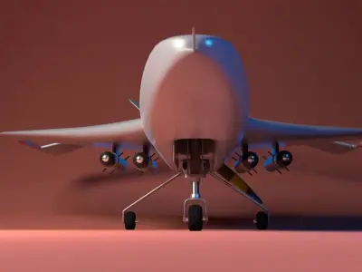 UAV WAR DRONE 3D model