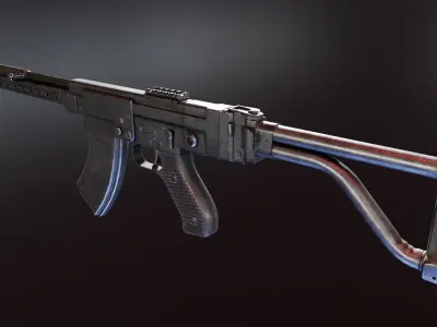 NDR Rifle Low-poly 3D model