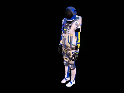 Astronaut Spacesuit Ukraine 3D model