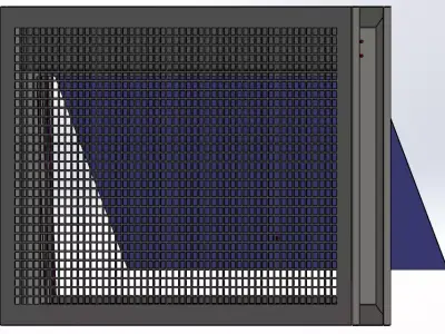 PRESSURE RELIEF DAMPER HVAC Full CAD design 3D model