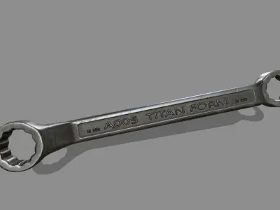 wrench Low-poly 3D model 23