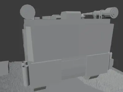 war tank Free low-poly 3D model