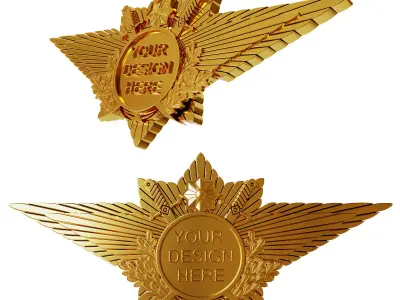 Honor Wing Badge  Printable Military Style Medal 3D print model