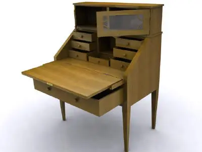 Antique Desk 3D model